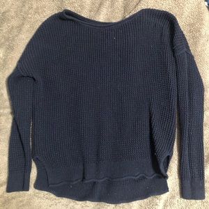Navy Cable-knit sweater